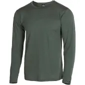 Ivanhoe - Underwool Merino Male L/S - Merinoshirt Gr S oliv