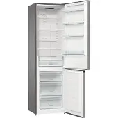 Gorenje NRK6202ES4 Kühl-Gefrier-Kombination, 331 l, SN-T, 9 kg/24h, E, Fresh Zone Fach, Grau, Metallisch