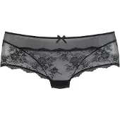 LASCANA Panty "aus transparenter Spitze", Damen, Gr. 40/42, schwarz, Obermaterial: 90% Polyamid, 10% Elasthan, figurbetont, Unterhosen Panty, sexy Unterwäsche, sexy Dessous, Reizwäsche Damen