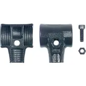 Wiha Hammerschalen Set mit Schraube und Sicherungsmutter für Safety Schonhammer 40 mm