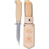 Marttiini Scout's Knife, 508010, Stainless, Curly Birch, Outdoormesser