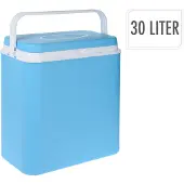Koopman Kühlbox 30 l blau mit isolierendem Deckel, robusten Wänden, 39x29x39 cm