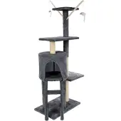 Huismerk Kratzbaum 45x30x110 cm Grau
