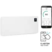 Klarstein Elektroheizung, Konvektor-Heizung Freistehend oder Wandmontage, Elektroheizung Energiesparend, App-Control, Leise Heizung Elektrisch, Standgerät Heizkörper Elektrisch mit Thermostat, 2500 W
