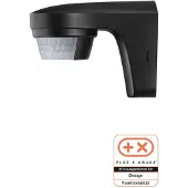 Theben theLuxa S180 BK, Wand, Draußen, Schwarz, IP55, 5 Lux, 2 m