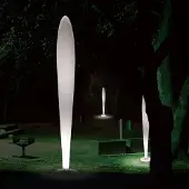 LINEA LIGHT Weiße Design-Stehleuchte PEGGY für außen, E27