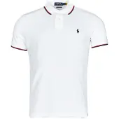 Ralph Lauren für Herren. 710842621002 Polo Custom Slim Fit weiß (XS), Lässig, Baumwolle, Kurzarm