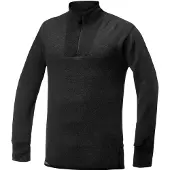 Woolpower - Zip Turtleneck 400 - Longsleeve Gr XS schwarz