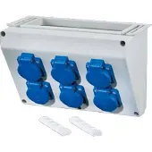 Hensel Enyst Anschlussdose 6x16A 230V 270mm Breite - FP CB 218