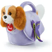 Trudi Doggy in lilac bag with butterflies, Spielzeug-Hund