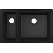 Hansgrohe UB-Spüle S510-U635 180/450 658x398mm, 1 Hpt- u 1 Zu.B, o HL, gsw
