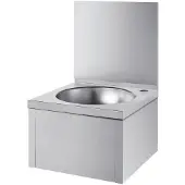 Delabie Waschtisch SXS o. Armatur mit Rückwand Edst. 1.4301 satiniert