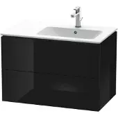 Duravit Waschtischunterbau L-CUBE 550x820x481mm Be re schwarz hochglanz