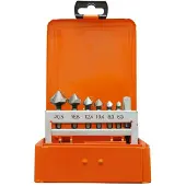 Projahn Kegelsenker-Satz HSS-G 90° 1/4"6kt Schaft 7tlg