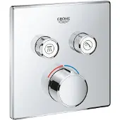 GROHE Unterputzmischer SmartControl eckig fms 2 Absperrventile chrom, 29148000