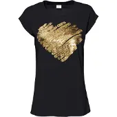 Bonprix T-Shirt "Shirt aus Viskose-Mix" lässig geschnittene Passform, Kurzarm-Design