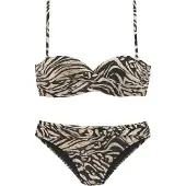 Bruno Banani Bügel-Bandeau-Bikini in trendigem Animalprint