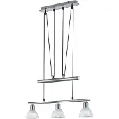 TRIO LED Hängelampe Levisto 3-Licht-Nickel