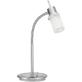 Leuchtendirekt Tischleuchte "MAX LED", grau (stahlgrau), 1, Ø 13cm H: 42cm, 1 Stk., Leuchten, wechselbare Leuchtmittel, Tischleuchte