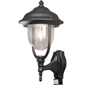 Konstsmide Außenwandlampe Parma mit Bewegungsmelder, schwarz