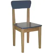 Roba Stuhl "Natur/Blau", beige (natur, blau), Stühle, Kinder, B/H/T: 29cm x 59cm x 30cm, Stuhl, für Kinder, B:29cm H:59cm T:30cm