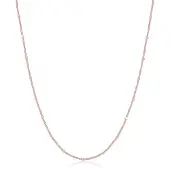 Elli Halskette Basic Panzerkette Kugeln Trend Fein 925 Silber Elli Rosegold