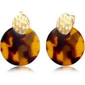 Elli Paar Ohrhänger "Ohrringe Ohrhänger Gehämmert Leo Look 925 Sterling Silber vergoldet" Gr. 31, gold, Ohrringe, Damen, 31, ohne Stein, Silber 925 (Sterlingsilber), Paar Ohrhänger