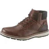 Rieker Winterboots , Herren, Gr. 45, Schurwolle, braun (dunkelbraun), Lederimitat, Textil, Schuhe Winterboots, mit RiekerTEX