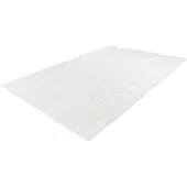 Calo-deluxe Teppich "Jardan-1000" Gr. 3, weiß, B:120cm H:20mm L:160cm, Kunstfaser, Teppiche, Teppich, besonders weich durch Microfaser, Wohnzimmer