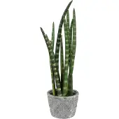 Creativ Green Kunstpflanze "Sanseveria", grün, B:12cm H:46cm T:9cm, Kunststoff, Kunstpflanzen, Kunstpflanze