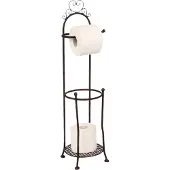 Ambiente Haus Toilettenpapierhalter , braun, Metall, Toilettenpapierhalter, Toilettenpapierhalter, Höhe 70 cm