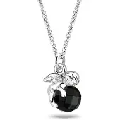 Elli Halskette Engel Onyx 925 Sterling Silber Elli Schwarz