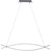 Leuchtendirekt LED Pendelleuchte Maja Silber 120cm 21W 1140lm warmweiß 3000K kürzbar
