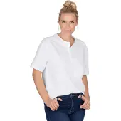 Trigema T-Shirt mit Knopfleiste DELUXE Baumwolle