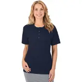Trigema T-Shirt "T-Shirt mit Knopfleiste DELUXE Baumwolle" 1 Stk.