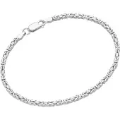 Firetti Königsarmband "Schmuck Geschenk Silber 925 Armschmuck Armband Königskette" Gr. 19, silber (silberfarben), Armbänder, Herren, 19, Silber 925 (Sterlingsilber), Königsarmband