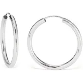 Amor Paar Creolen "9968503", silber (silberfarben), Ohrringe, Damen, Silber 925 (Sterlingsilber), Paar Creolen, Made in Germany
