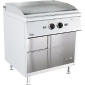 CombiSteel Base 700 Gas Grillplatte Chrom, Standmodell (B800 Mm)