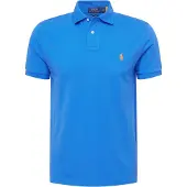 Ralph Lauren für Herren. 710782592011 Das ikonische Custom Slim Fit Poloshirt aus Piqué in Blau (S), Lässig, Baumwolle, Kurzarm