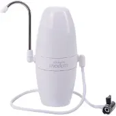 AQUAPHOR MODERN weiß Auftisch-Wasserfilter - Wasserhahnfilter mit B200 AQUALEN + AKTIVKOHLE ALL-IN-1 SCHUTZ-KARTUSCHE