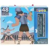 Luna puzzle David en Goliath junior karton 48-teilig