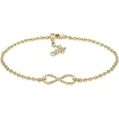 Elli Armband Infinity Unendlichkeit 925 Sterling Silber Elli Gold