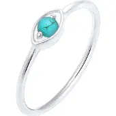 Elli Ring Evil Eye Talisman Symbol Howlith Trend 925 Silber Elli Silber