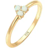 Elli Ring Bandring Opal Kreis Geo Trio Trend 925Er Silber Elli Gold
