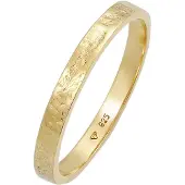 Elli Silberring "Ring Bandring Partnerring Basic Organic Look 925 Silber" Gr. 54, gold, Fingerringe, Damen, 54, Silber 925 (Sterlingsilber), Silberring