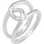 Elli Silberring "Ring Verdreht Schlaufe Trend Casual 925 Silb" Gr. 56, silber, Fingerringe, Damen, 56, Silber 925 (Sterlingsilber), Silberring