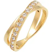 Elli Ring Edel Wickelring Kristalle 925 Silber Elli Gold
