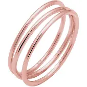 Elli Silberring "Ring Wickelring Filigran Trend 925 Silber" Gr. 52, rosa, Fingerringe, Damen, 52, Silber 925 (Sterlingsilber), Silberring