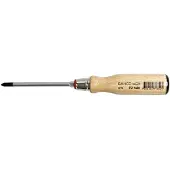 Bahco Pozidriv Screwdriver With Wooden 2 Piecesx110 Mm Kreuzschlitzschraubendreher