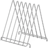 Bartscher Schneidbrettständer 60, Schneidebretthalter, Rutschfester Halter zur Aufbewahrung von 6 Schneidebrettern, aus Edelstahl, 1 Stück